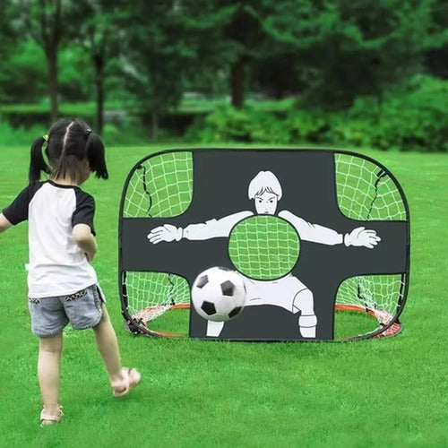 Arco Portería Futbol Doble Uso Entrenamiento Niños - Norplat Negro