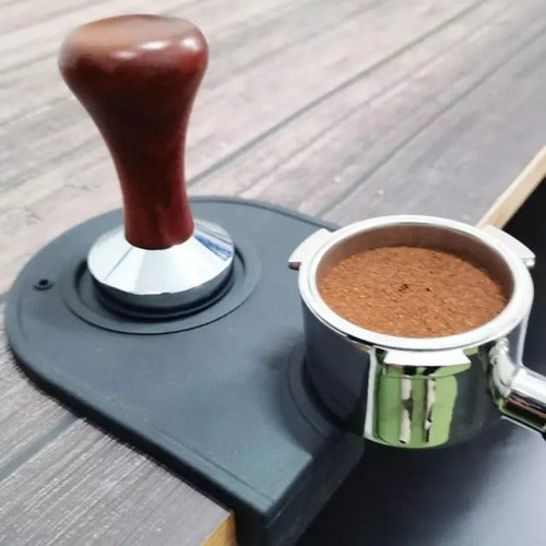 Tamper Cafe Mat Tamping Pad Café Espresso Barista - Norplat Negro