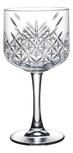 Set 6 Copas Tallada Vino Cocktail Agua Vintage 500ml - Cukin Blanco