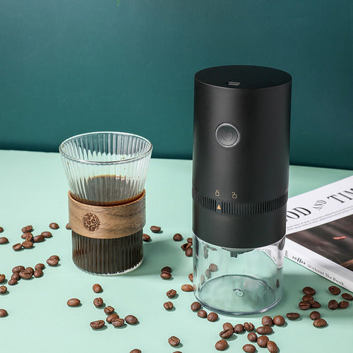 Molinillo Café Electrico Norplat Moledor Portátil Recargable Negro