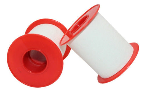 12 Cinta Tape Rigido Adhesivo Kinesiologica 2.5cm 5m Norplat Blanco