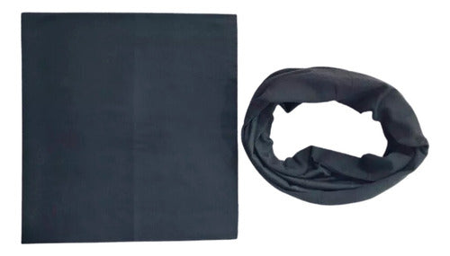 Bandanas Tubulares Sin Costuras Ancha Cuello Bufanda Gorro  Negro Talle Unico