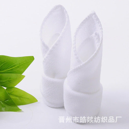 Pack 12 Toallas Blanco Cuadrada De 25 X 25 Cm - Norplat