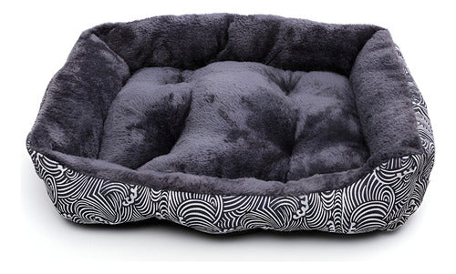 Cama Mascota Ultrasuave Gato Perro Xxl Hasta 50kg - Wuf Azul 04