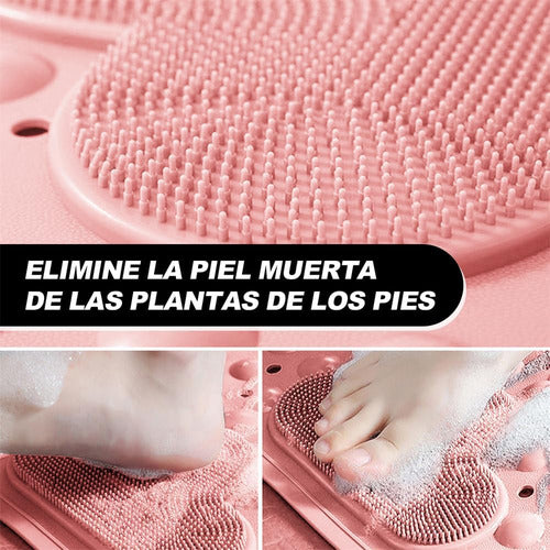 Piso Goma Antideslizante Para Ducha Tinas Alfombra - Norplat Rosa