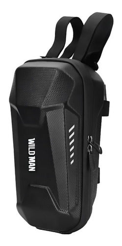 Bolso Rígido Frontal Wild Man Para Scooter O Bicic - Eciclos Negro