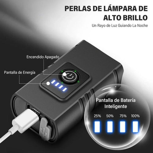 Luces Delanteras Y Traseras Para Lluvia Bicicleta - Norplat Negro