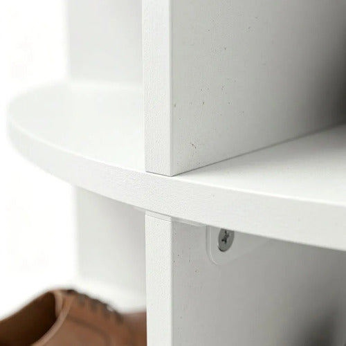 Organizador Estante Zapatero Giratorio 6 Niveles - Norplat Blanco