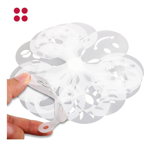 Pack X16 Plantillas Para Decorar Pan (stencils) - Cukin Blanco Diesños Varios