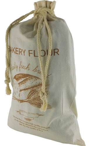 Bolsa De Lino Para Guardar Pan - Cukin Gris Bolsa De Lino