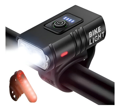 Luces Delanteras Y Traseras Para Lluvia Bicicleta - Norplat Negro