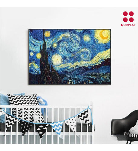 Bordado Pintura Diamante - 40x30cm Diseños Varios - Norplat 05 - La Noche Estrellada