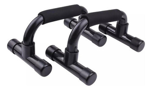 Set Deportivo 7 En 1 Rodillo Rueda Abdominal Cuerda Norplat Negro