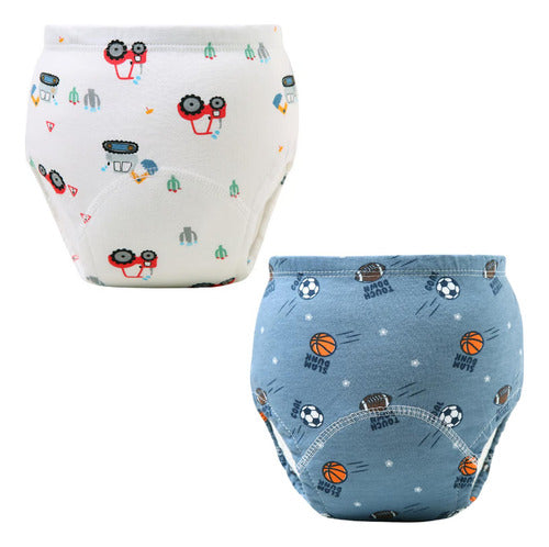 6 Calzon Entrenamiento Algodón Pull Up Reutilizable Norplat Nene L - 13 A 20 Kg