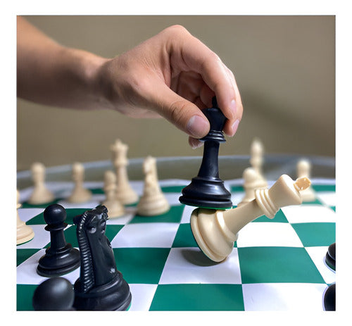 Juego De Ajedrez Escolar Portable Tablero 50x50cm - Norplat