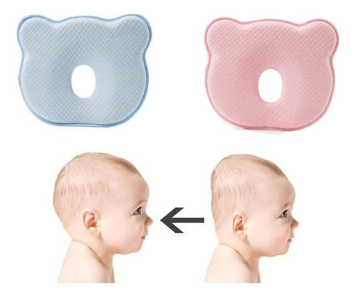 Almohada Para Bebe Norplat - Cojin Plagiocefalia Guagua Celeste