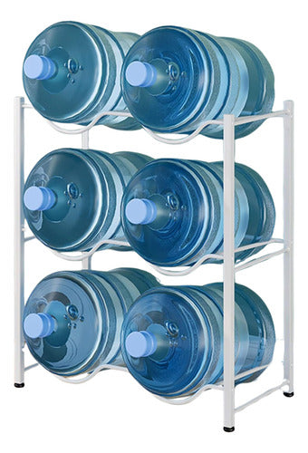 Organizador Rack Para 6 Bidones Botellones Agua 20l Norplat