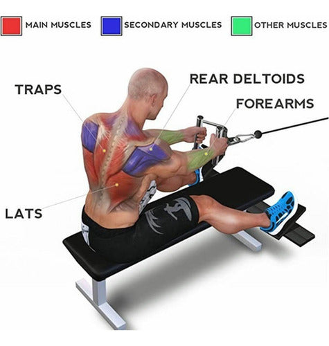 Agarre Neutro Polea De Acero Norplat Accesorio Entrenamiento
