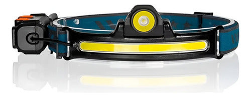 2 Linterna De Cabeza Recargable Led Potente Cintillo Norplat Negro