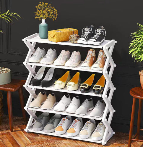 Zapatero Repisa Dormitorio Orden 15 Pares Zapatos - Norplat Blanco