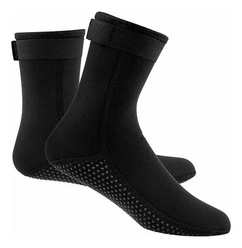 Botas Calcetines Norplat De Neopreno 3mm Cálidas Buceo Playa Negro 41 Cl