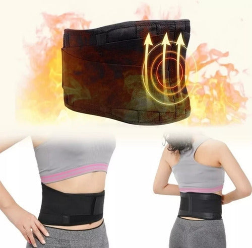 Faja Lumbar Cinturón - Genera Calor - Lumbalgia - Norplat L