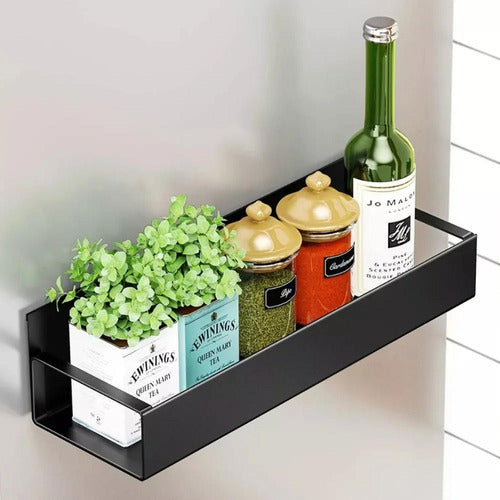 2 Estante Organizador Magnético Cocina Multiuso - Norplat Negro