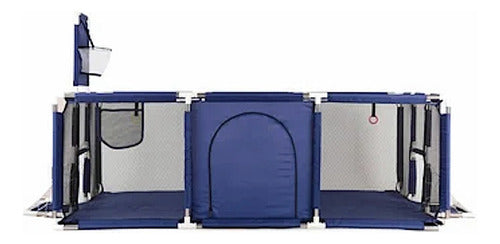 Corral Para Bebe Con Aro De Basket 180cm Seguridad - Norplat Azul