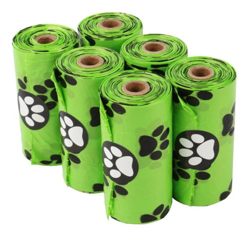 240 Bolsas Biodegradable 16 Rollos Ecologicas Fecas Perro Amarillo