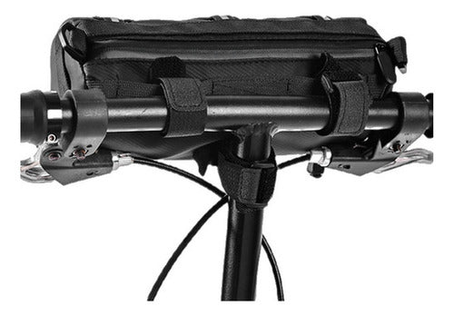 Bolso Manillar Bicicleta Impermeable Resistente - Norplat Negro