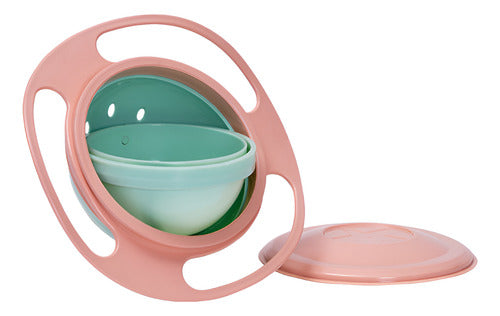 Plato Para Bebe Bowl Antiderrame Guagua Antivuelco - Norplat Rosa Lisa