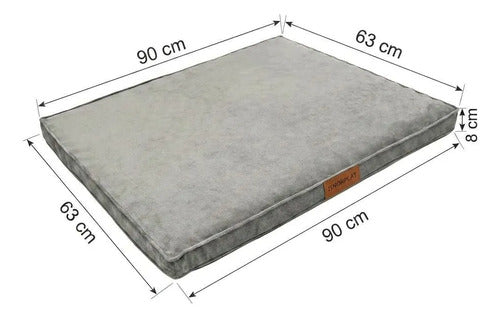 Cama Colchon Ortopedico Norplat 90cm Xxl - Perro Antiestres  Gris Claro Ortopédico