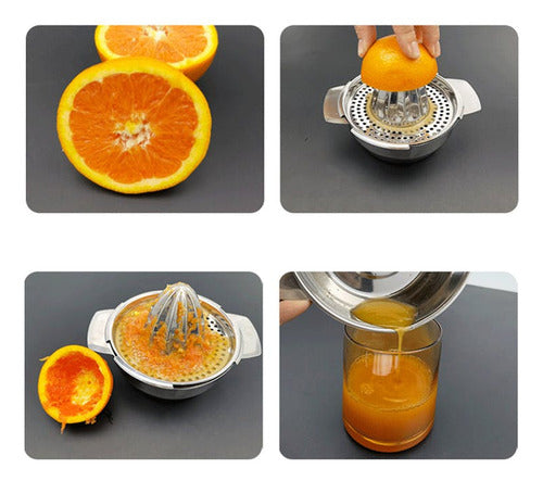 Exprimidor Manual De Limones Naranjas Limon Acero - Norplat