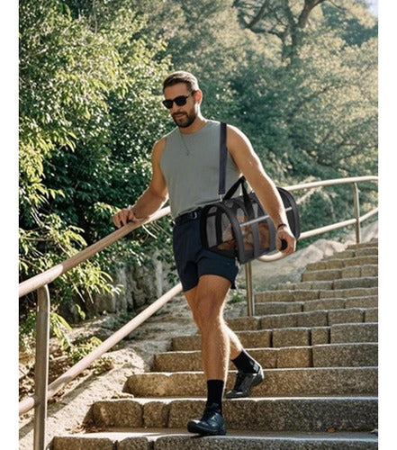 Bolso Transporte Mascota Gato Perro Norplat Talla M 41x26x24 Negro