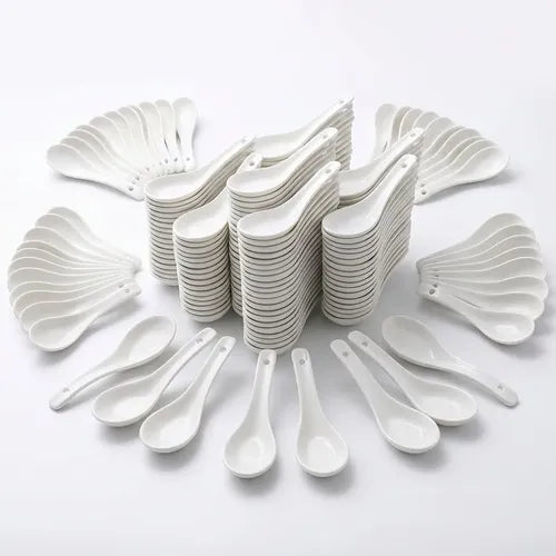 Pack 100 Cucharas Norplat - Ceviche - Coctel - Mini Cucharas Blanco