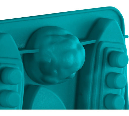 Molde De Silicona Para 4 Barcos E Iceberg De Hielo - Cukin Azul