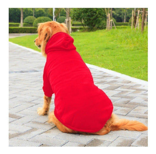 Poleron Capa Con Gorro Perros 6xl A 9xl Chalecos - Norplat Rojo 8xl