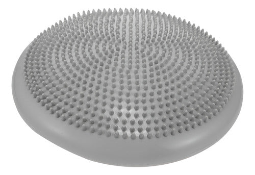 Disco De Balance Y Equilibrio Mini Bosu Erizo Yoga - Norplat Gris