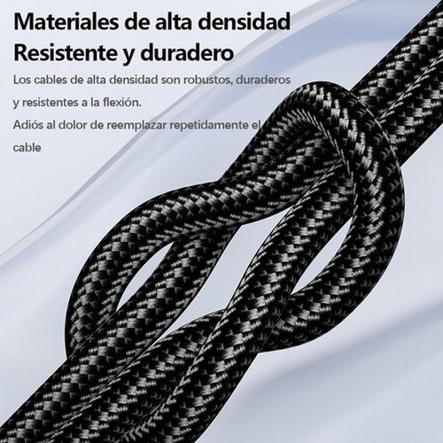 Cable Usb Para iPhone 2.4a 2 Metros Carga Rapida - Toocki Negro