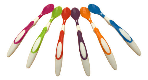 Pack 6 Cucharas Punta Blanda Para Bebes Bpa Free - Norplat