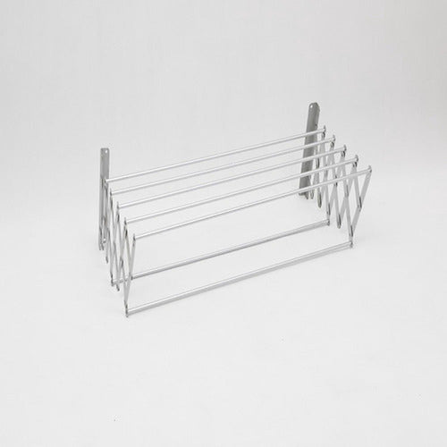 Tendederos Ropa Plegable Extensible Pared Colgador Norplat Plata