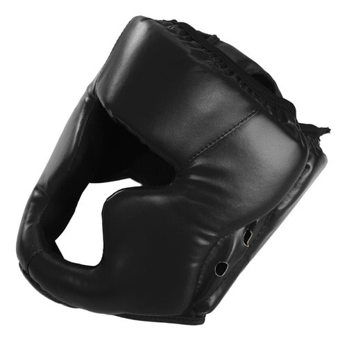 Casco Boxeo Cabezal De Protección Mma Taekwondo - Norplat L Negro