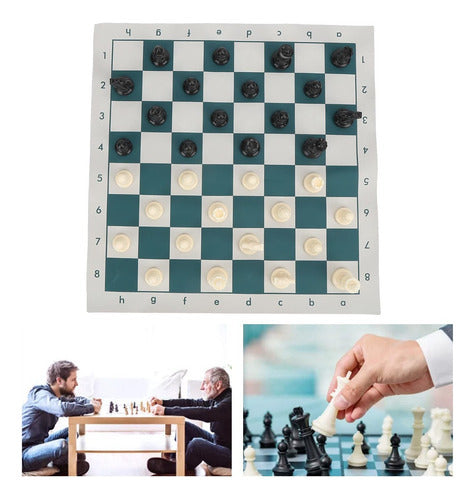 Juego De Ajedrez Escolar Portable Tablero 50x50cm - Norplat