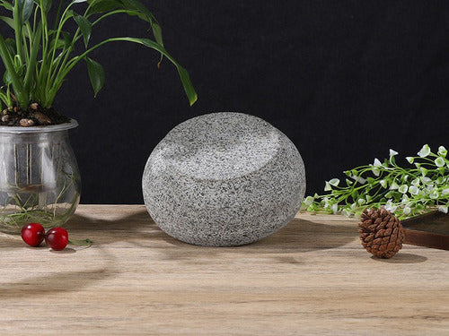 Mortero De Piedra 16cm Moledor Ideal Especias Coctel - Cukin