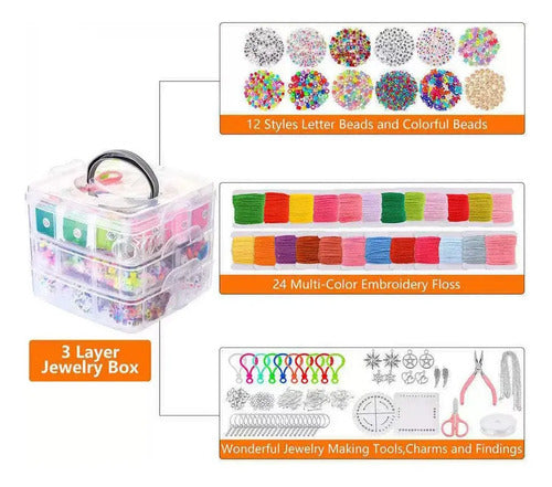  Kit Para Hacer Pulseras Y Alhajas Norplat Bricolaje Cuentas