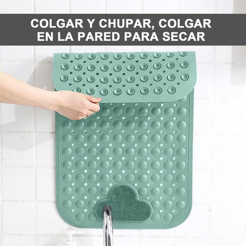 Piso Goma Antideslizante Para Ducha Tinas Alfombra - Norplat Verde Oscuro