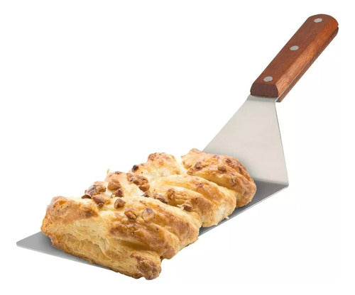 Espatula Para Plancha Churrasquera Pala Pizza Asado Norplat Plateado