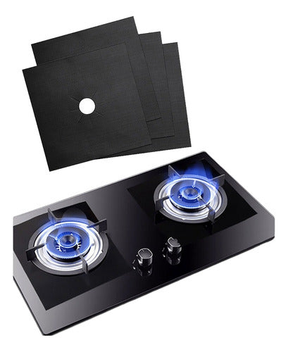 Pack 4 Protector De Cocina Reutilizable Lavable - Cukin Negro