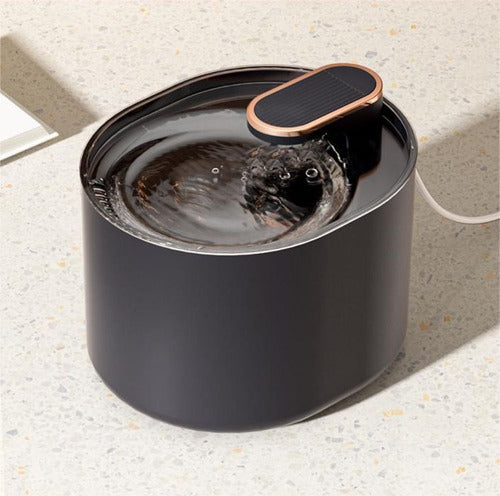 Bebedero Gatos Perros Mascotas Eléctrico Detección Agua Wuf Negro