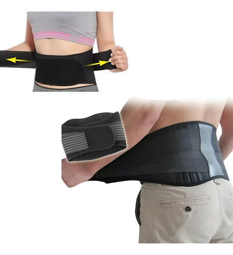 Faja Lumbar Cinturón - Genera Calor - Lumbalgia - Norplat Xl